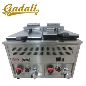 Quality Two Baskets 8L Counter Top Gas Fryer 616*660*550mm for sale