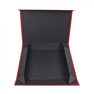 Quality Personalised Black Chocolate Gift Box Folding Flaps Lid With Custom Printed for sale