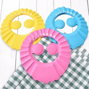 Quality EVA Baby Shower Caps Adjustable With Ear Protection for sale