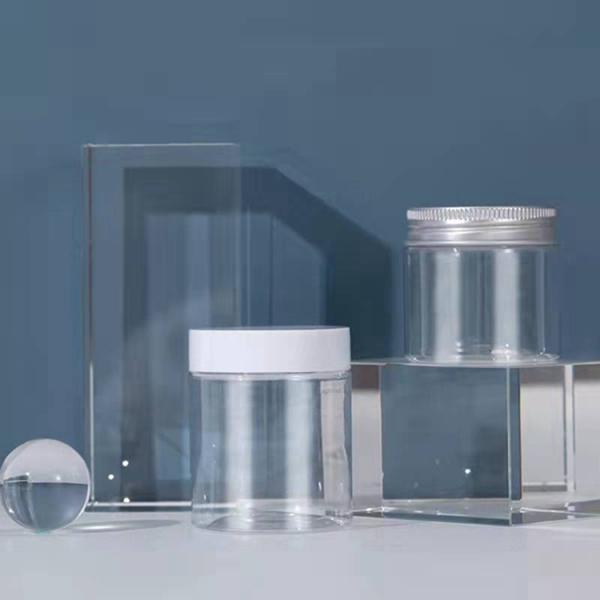 49mm Neck Dia Plastic Screw Cap Jars Mask Pot 50g Hair Cream Jar