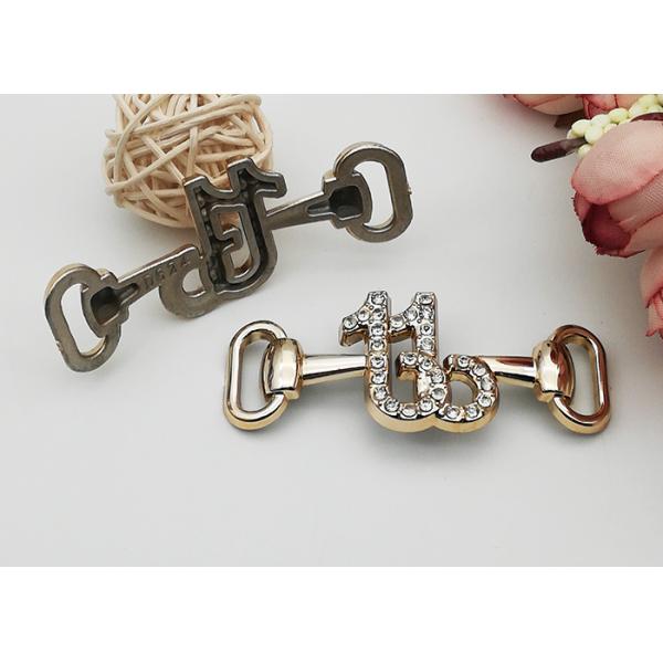 Fashionable Style Plastic Shoe Buckles For Different Styles Shoes , Abrasion Resistant