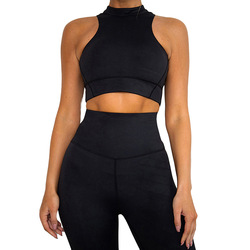 Sporty Style Women's Solid 2 Piece Yoga Gym Set for Active Women in S-L Size