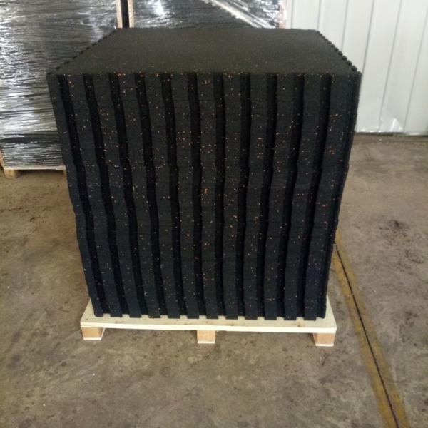 1000X1000X15mm Interlocking Rubber Mat Puzzle Edge Interlocking Fitness Mats Blue