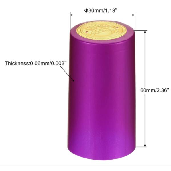 Glass Wine Bottle Set Top Cap Film Packaging Customized Bottle Color and Size Accepted