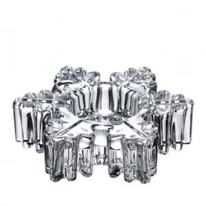 China Clear Tea Light Candle Holder Lead Free Crystal Glass Creative Party Celebration Decoration on sale