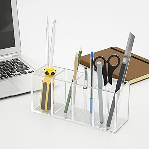 clear pen holder