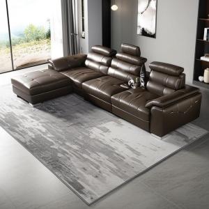 Quality Custom Living Room Fabric Sofas Sectional Genuine Leather Couch for sale