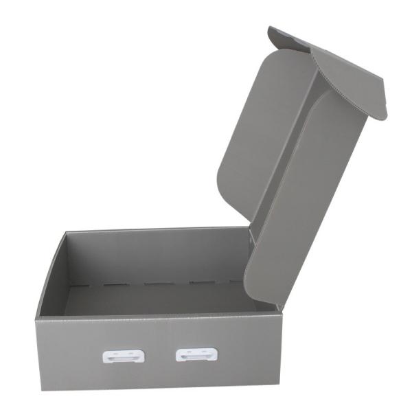 Customized Reusable Plastic Corrugated Storage Box Orange Hollow Sheet Archival Carton