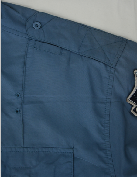 Men's 100%Nylon Work Shirt Short Sleeve Mesh Embroidery Holes