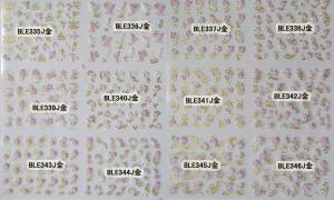 China 3D nail sticker/nail art sticker /nail sticker printing-BLEJ335-346J on sale