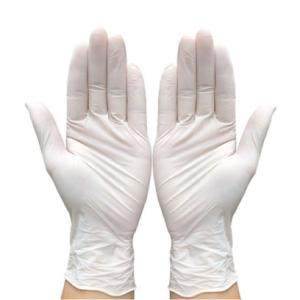Quality White Health Nitrile Medical Examination Gloves for sale