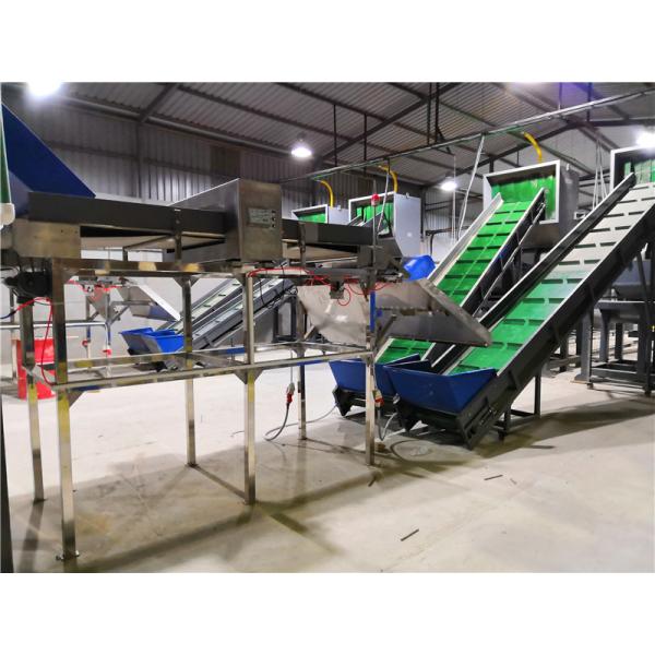 PET Cola Bottle Recycling Plastic Machinery 6000kg/H Bottle Conveyor Belt