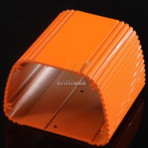 Quality 2200pa Large Aluminum Extrusions , Aluminum Alloy Profile Orange Anodized for sale