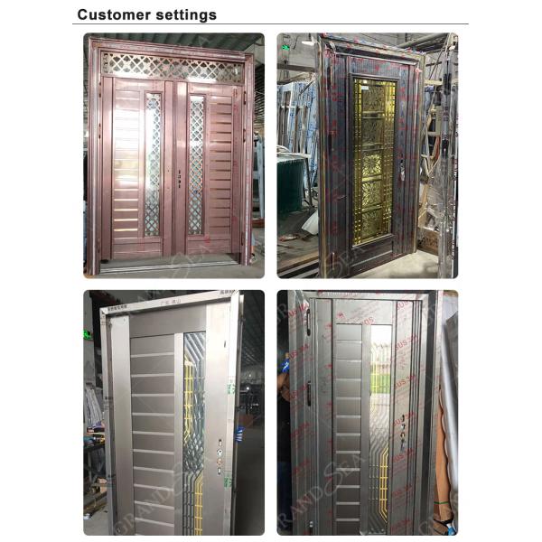 Modern Design Foshan Aluminum Pivot Entrance Door for Residential Main Entry Exterior French House Villa Front Entry Pivot Door