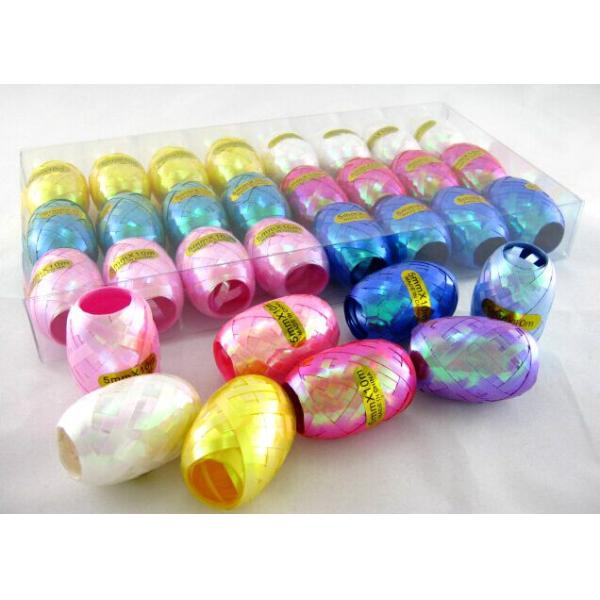 125U Thickness Rainbow Iridescent curling ribbon spool 3 / 16" width 10m length