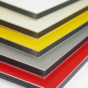 China 1mm - 4mm PVDF/PE aluminum composite panel on sale