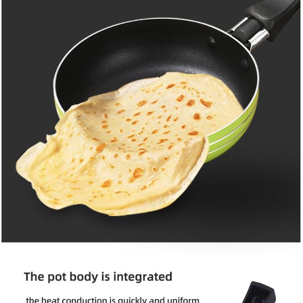 Factory Price Cookware 12/14/16 CM Multi-color Frypan Non Stick Mini Pans Eggs Cooking Pan Fry Pans With Bakelite Handle