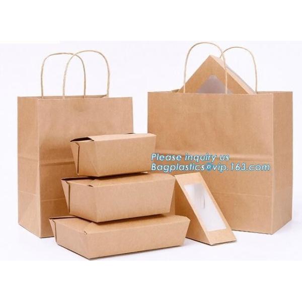 Food Grade Packaging Biodegradable Kraft Paper Rice Paper Bag,1kg 5kg food grade Rice package brown kraft paper packagin