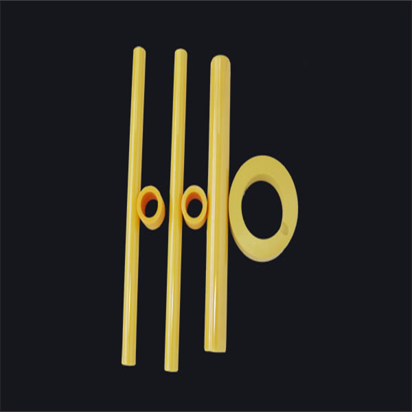 Yellow Magnesium Stabilized Zirconia Tubes Anti Oxidation