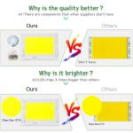 100w 150w Ac Cob Led Chip Linear Driver Free COB Light Source