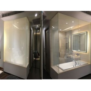 Quality Sound Proof PDLC Residential Electric Switchable Smart Glass for sale