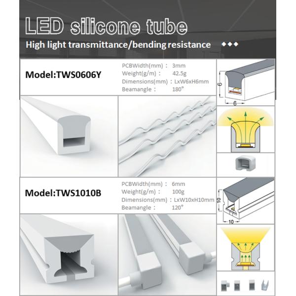 Outdoor IP68 LED Light Silicone Tube LED Strip Waterproof 20×14mm