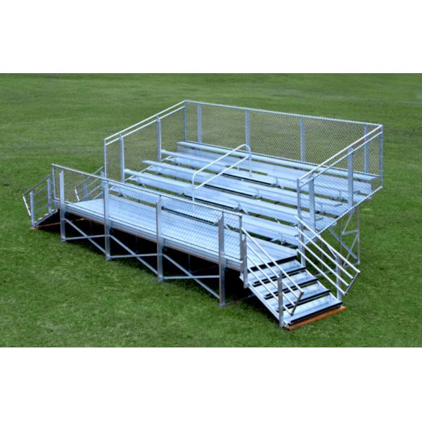 Customized Colors Steel Galvanized Portable Aluminum Bleacher For Luxury Outdoor Football Stadium
