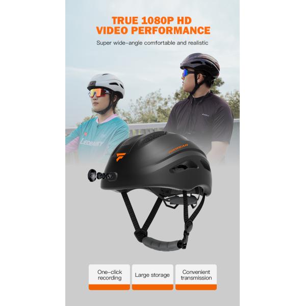 USB Rechargeable Smart Bicycle Helmet Built In Camera Bluetooth Smart Helmet For Bike