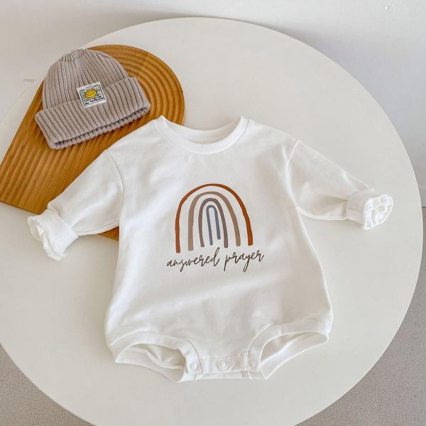 wholesale baby romper rainbow printing clothes set clothing boy and girl romper premium oem factories new born