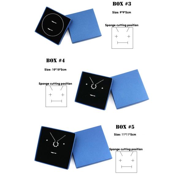 Custom Logo Cardboard Jewelry Gift Boxes Bulk Packaging With Foam Insert