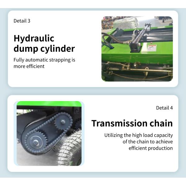 Hay Baler for Hay and Dried Crops - Efficient Farm Baling Machine