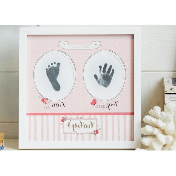 Non Toxic Baby Ink Hand And Footprint Kit SGS En 71 Passed Photo Frame Kit