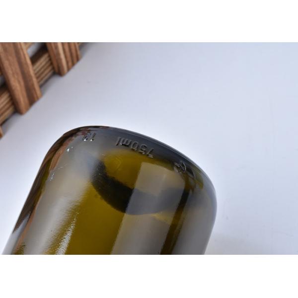 wholesale frosted flint glass customized wine bottles