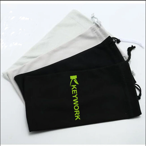 Microfiber Fabric OEM Drawstring Storage Bag Unisex Glasses Pouch