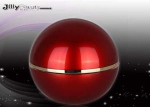 Quality Luxury Red Spherical Plastic Lotion Jars For Makeup Cosmetic Jars With Lids for sale