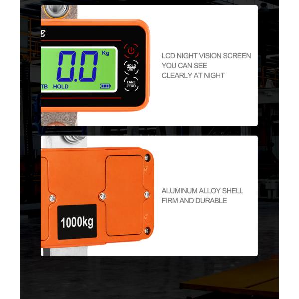 Blue Aluminum Alloy Stainless Steel Precision Hanging Crane Weighing Scale 100kg 300kg 500kg 1000kg 1t With OIML Approval