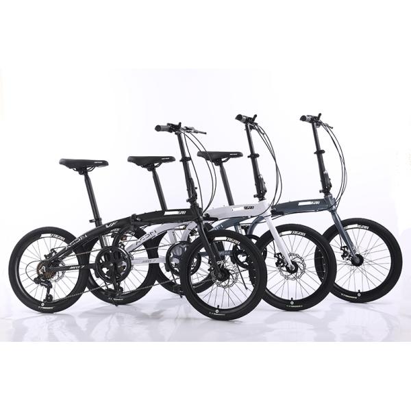 Custom Foldable 20 Inch GOMID Folding City Bike with SHIMANO TX30-7 Speed Gear Shift Lever and Aluminium Alloy Frame