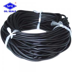 China Round Elastic O Ring Strip 1.5mm~10mm Pressure Resistance Oil And Waterproof Solid Rubber Cord on sale