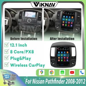 Quality 12.1 Inch 8 core Car radio For 2008-2012 Nissan Pathfinder R51 Navigation Multimedia Player Wireless Carplay BT 4G for sale