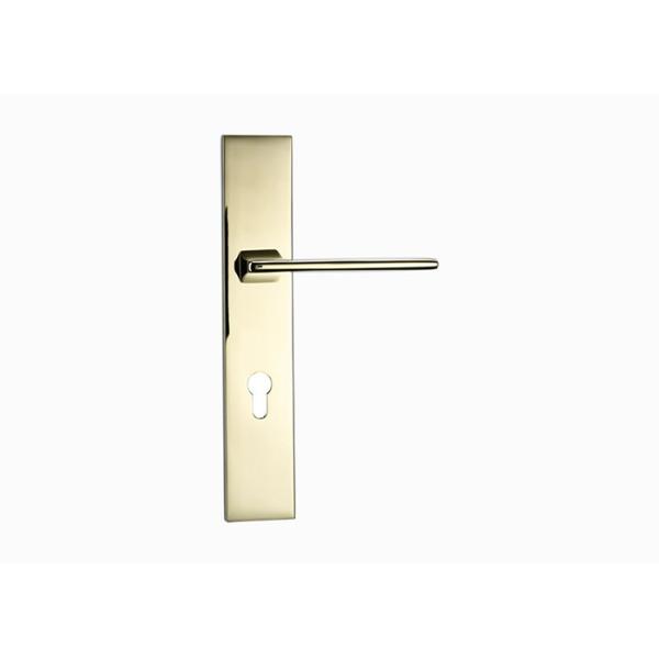 OEM Brass Lever Door Handles Light Luxury Interior Door Lock 134mm 63mm
