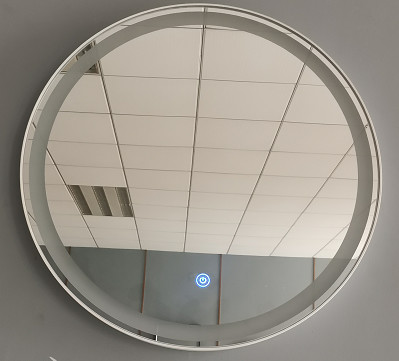 Square And Circle LED Bathroom Mirror Light ABS Plastic Frame