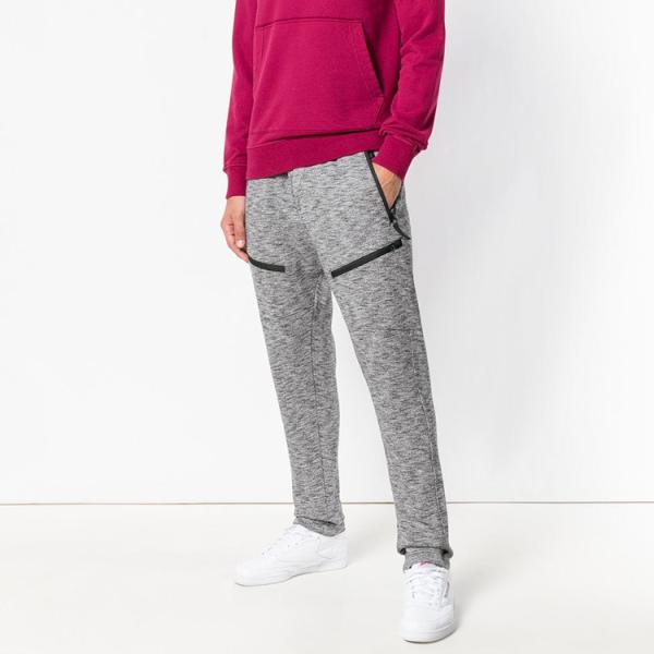 Wholesale Unisex Grey Plain Jogger Sweatpants Nylon Track Pants Men Plain Sweat Pant