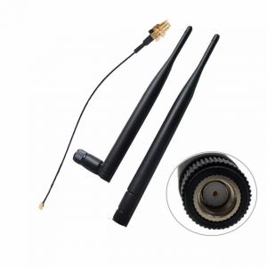 Quality 2.4GHz 5GHz Dual Band Tilt Rubber Duck WIFI Antenna 6DBi Pigtails With Ufl RP-SMA Connector for sale