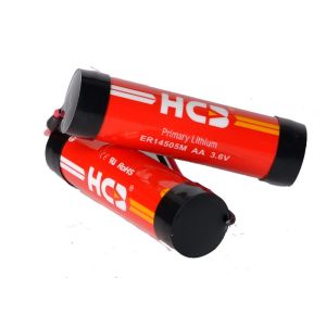 Primary Lithium Li-SOCl2 Cylindrical Batteries AA model ER14505M 2100mAh