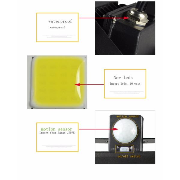 N500H 10 watt one led focus light solar power flood light led energy saving