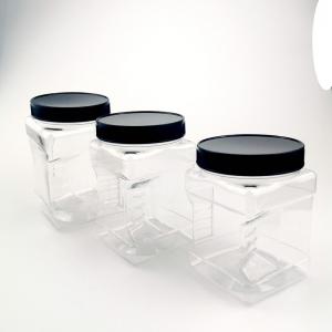 China Shatterproof Kitchen Countertop 500ml Plastic Food Jars on sale