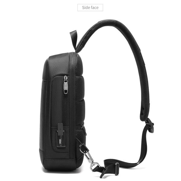 New custom logo Shoulder bag multifunctional waterproof anti theft chest bag men sling bag