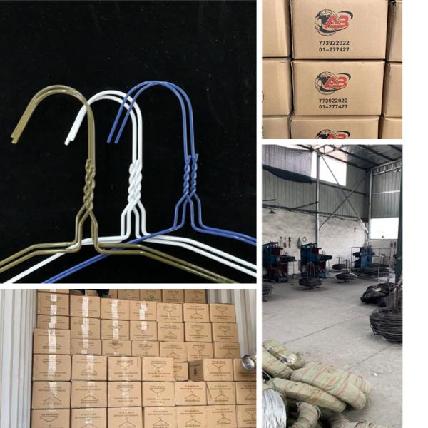 Disposable White Wire Hangers Diameter 2.5mm Environmental Protection