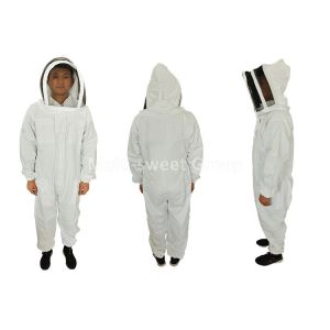 Quality L XL XXL 700g Beekeeping Protective Clothing With Veil Zipper for sale
