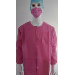 Quality Sterilized medical disposable non woven SMS dental surgery coat for sale